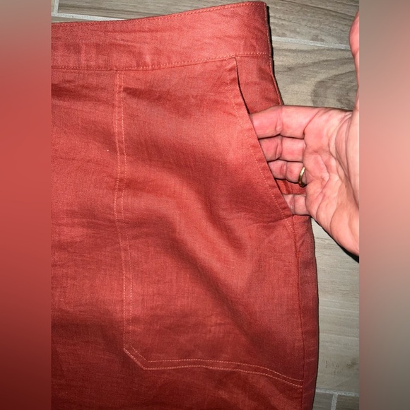 Marc New York by Andrew Marc 100% Linen Skirt β¨βοΈππ§‘ - Picture 4 of 6